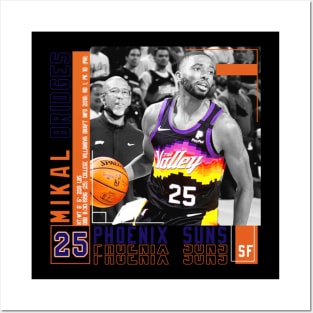 Mikal Bridges Paper Poster Posters and Art